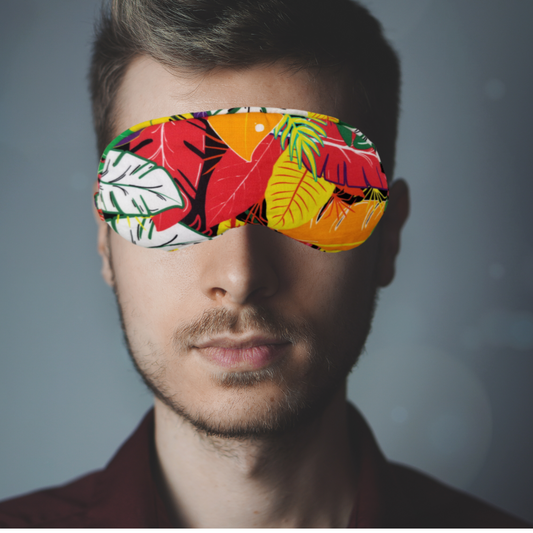 Organic Eco Friendly Eye Mask - Wandering Bird Print