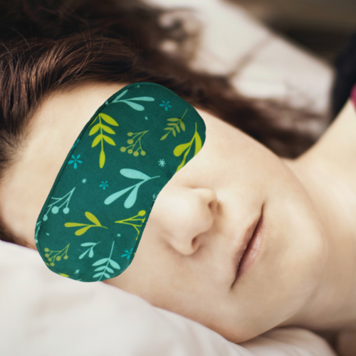 Organic Eco Friendly Eye Mask - Dreamy Leaves - Buy Eco Friendly Products - Upycled, Organic, Fair Trade :: Green The Map