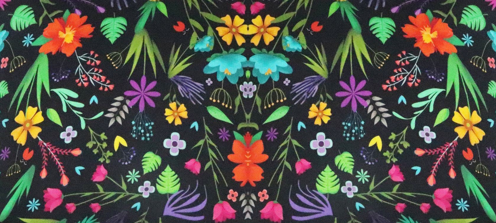The Mystic Flower print, Green The Map's own illustration