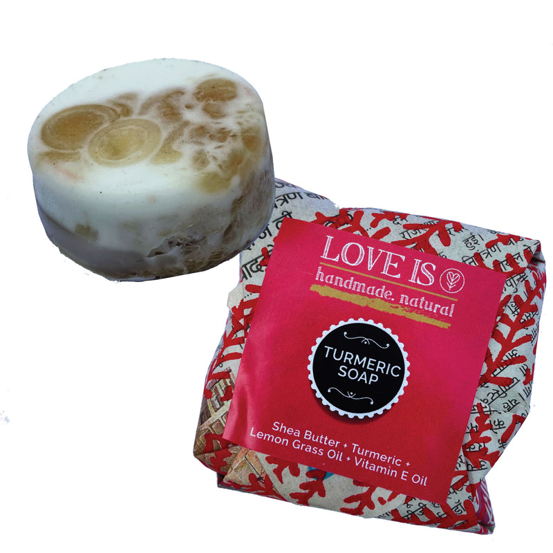 Love Is Turmeric Loofah Soap