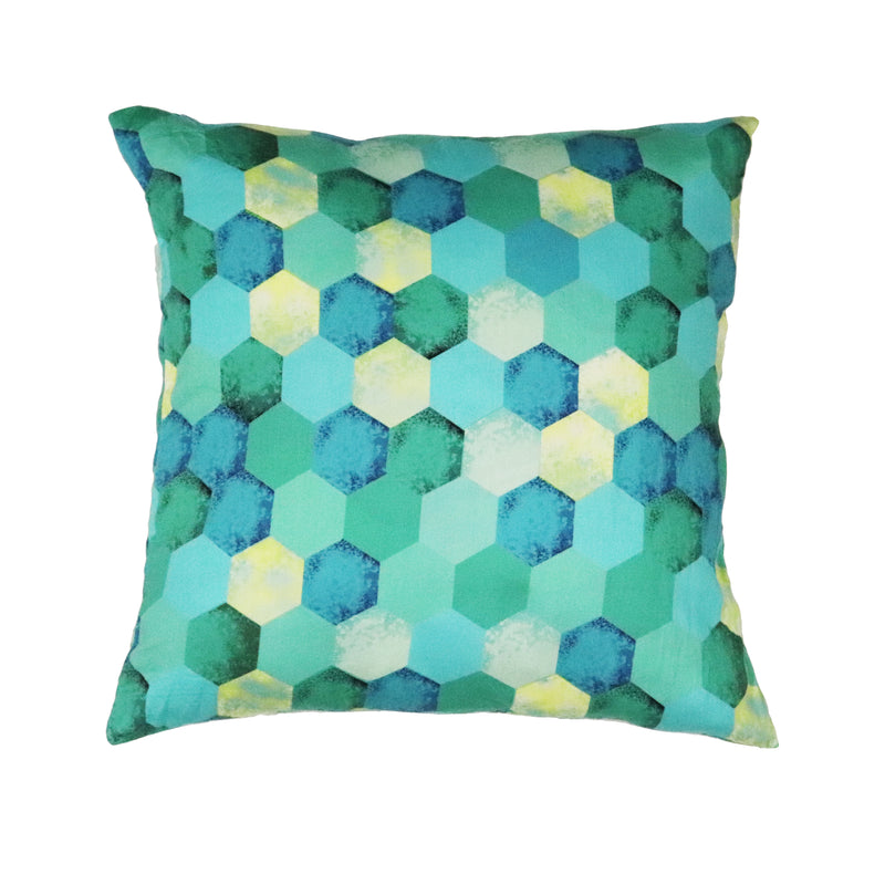 Turq Kaleidoscope Cushion Cover - Buy Eco Friendly Products - Upycled, Organic, Fair Trade :: Green The Map