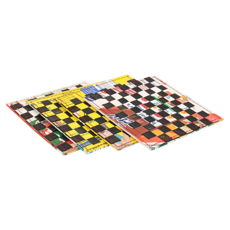 Chess coasters (Set of 4) - Buy Eco Friendly Products - Upycled, Organic, Fair Trade :: Green The Map