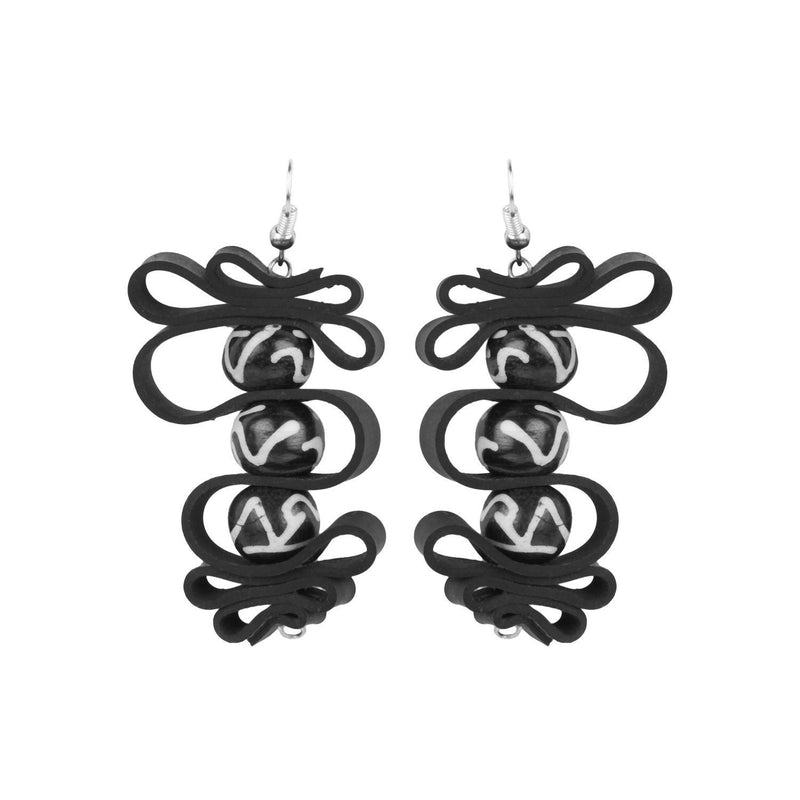 Labyrinth Earrings - Buy Eco Friendly Products - Upycled, Organic, Fair Trade :: Green The Map
