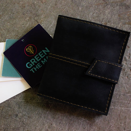 Eco-Friendly Upcycled Tube Rubber Card Holder - Sustainable Card Organiser