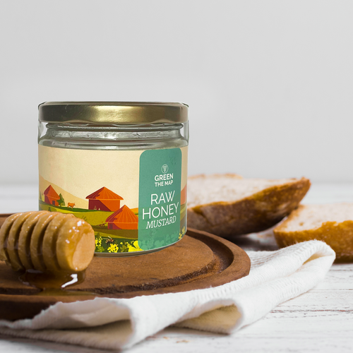 Pure and Natural Raw Mustard Honey - Sustainable, Eco-Friendly, Delicious Honey