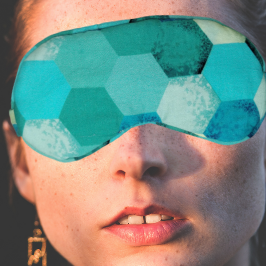 Organic Eco Friendly Eye Mask - Turq Kaleidoscope