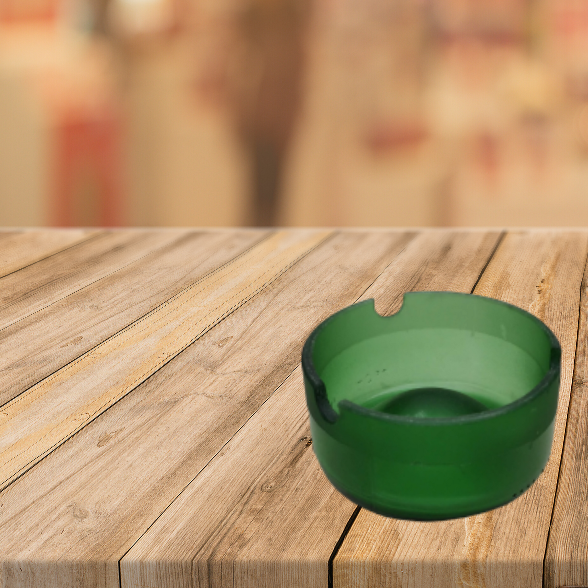 Upcycled Wine Bottle Ashtray - Green - Buy Eco Friendly Products - Upycled, Organic, Fair Trade :: Green The Map