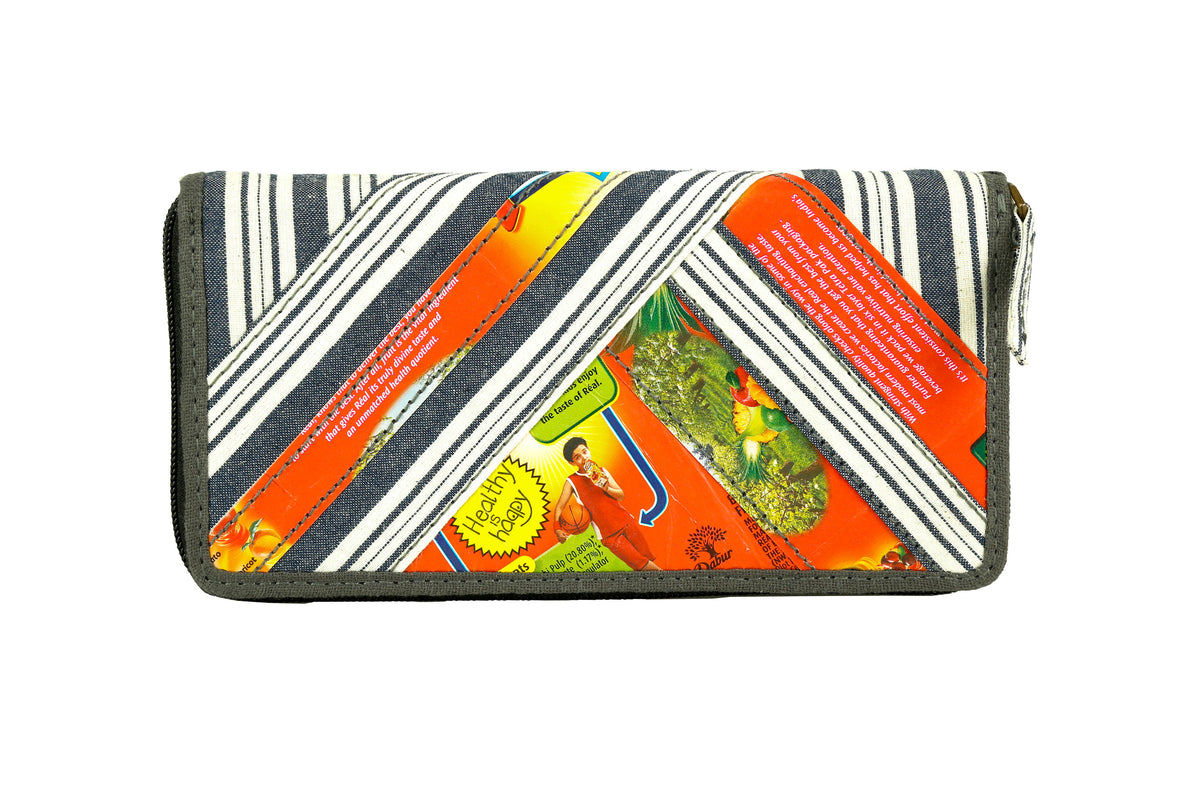 Upcycled Fabric and Tetra Clutch