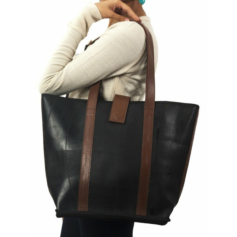 Fair trade leather on sale bag